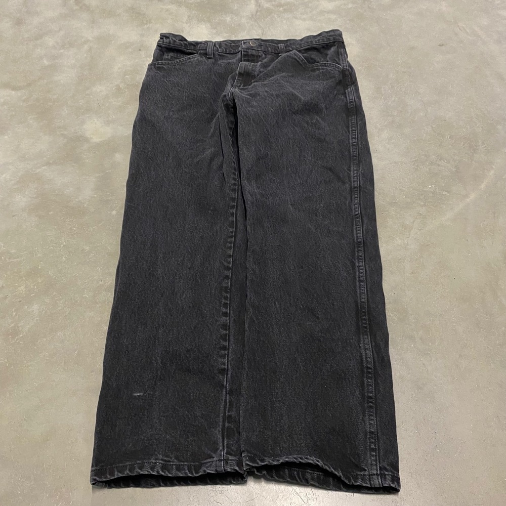 Wrangler Five Star Premium Denim Mens Relaxed Fit Black Jeans 36x30 1087631CB